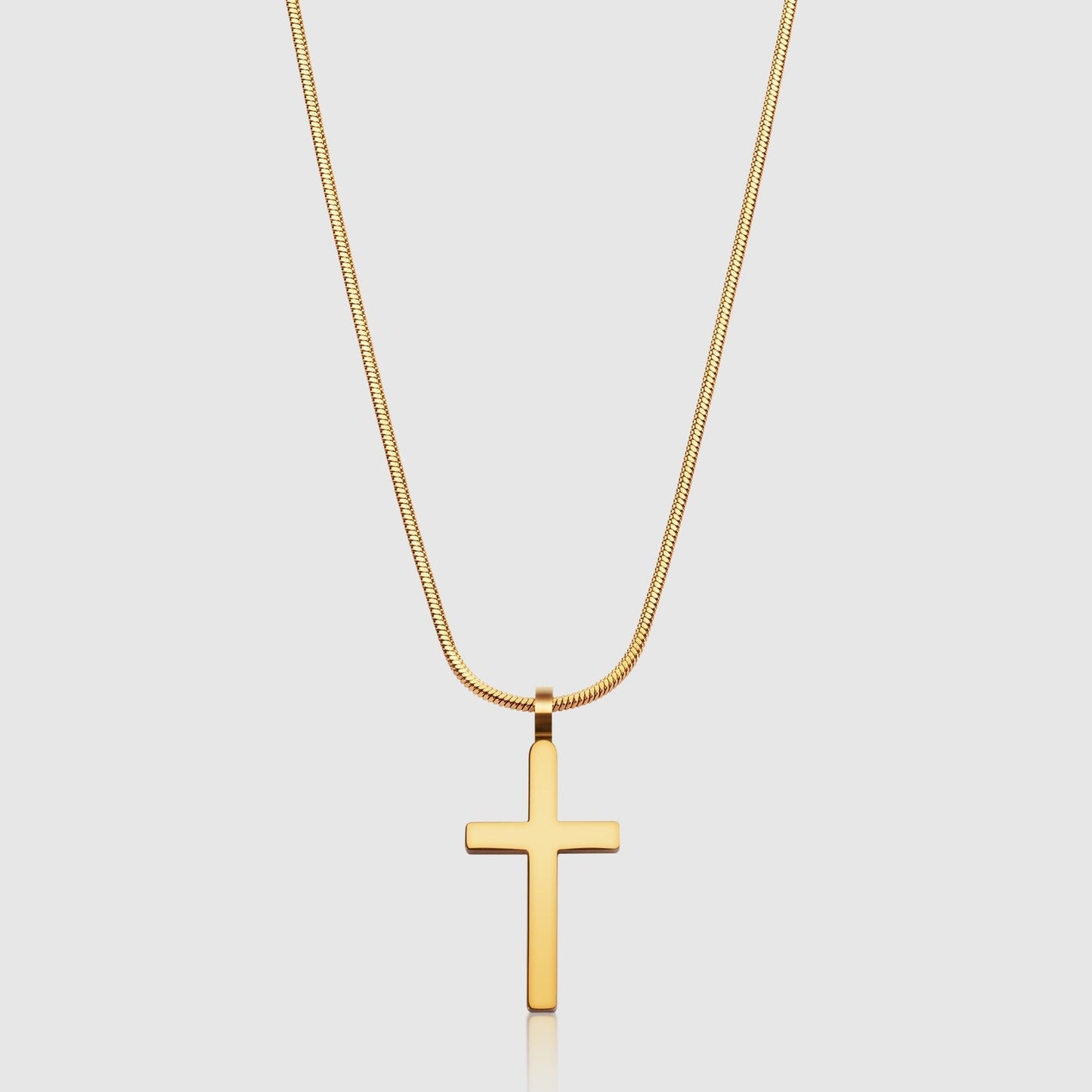 Klassische Kette mit Kreuz und Quadrat