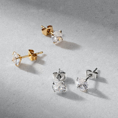 Klassische Diamant-Ohrstecker