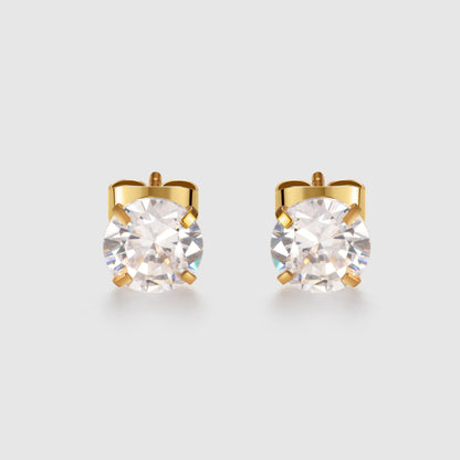 Klassische Diamant-Ohrstecker