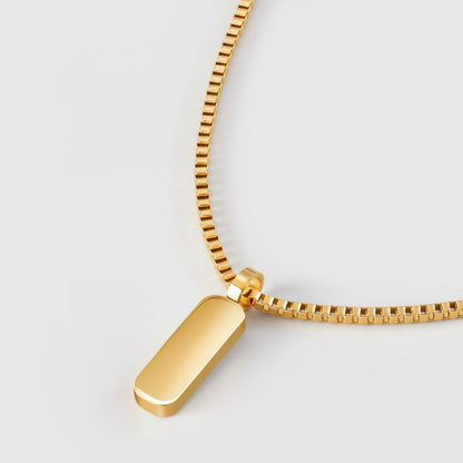 Minimalistischer Anhänger mit Kasten-Kette