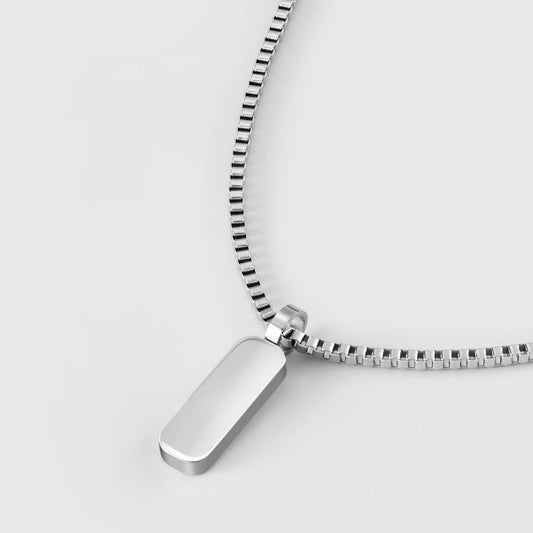Minimalistischer Anhänger mit Kasten-Kette