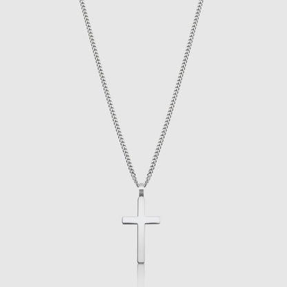 Klassische Kette mit Kreuz und Panzerkette