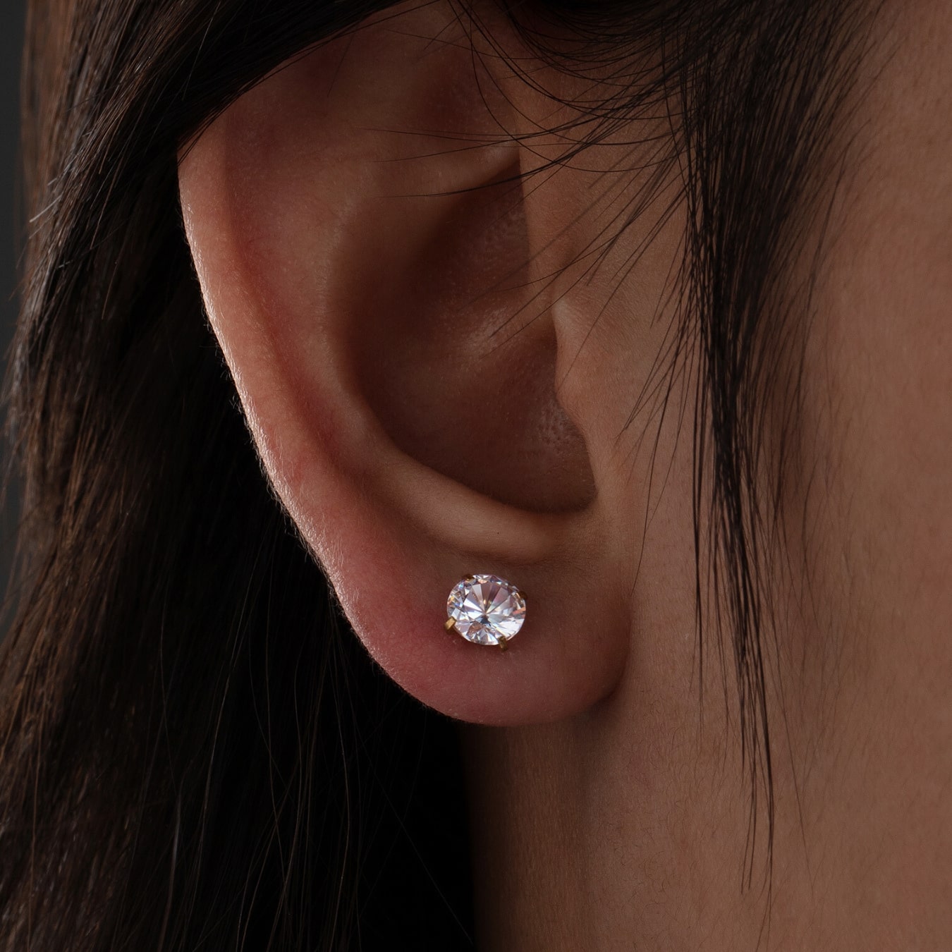 Klassische Diamant-Ohrstecker