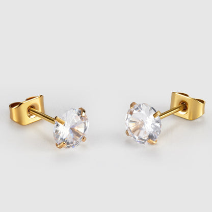 Klassische Diamant-Ohrstecker