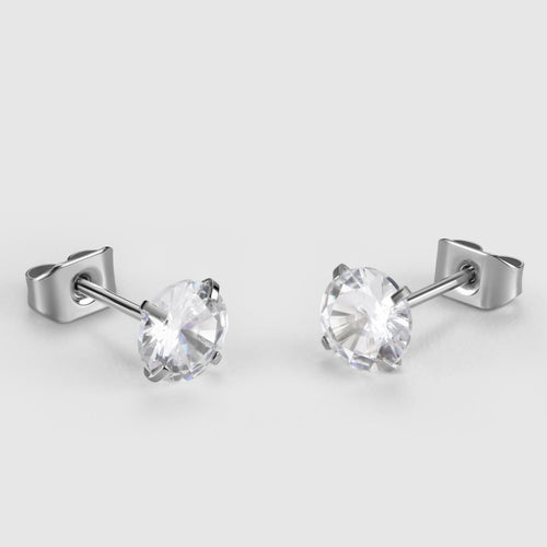 Klassische Diamant-Ohrstecker