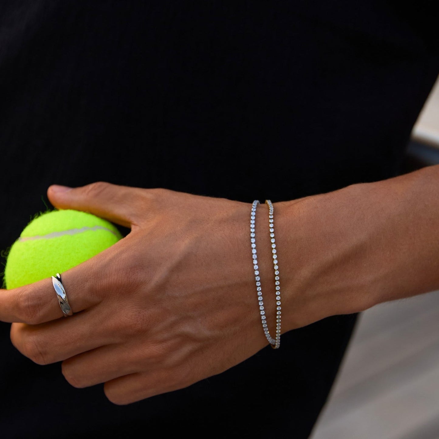 Minimalistisches Tennis-Set