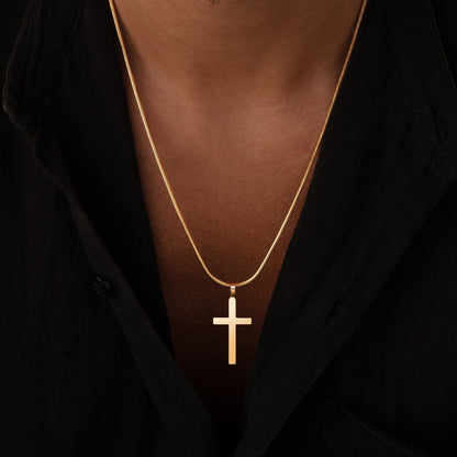 Klassische Kette mit Kreuz und Quadrat
