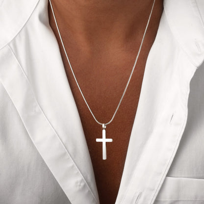 Klassische Kette mit Kreuz und Quadrat