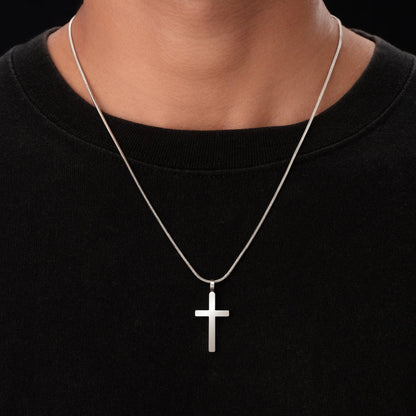 Klassische Kette mit Kreuz und Quadrat