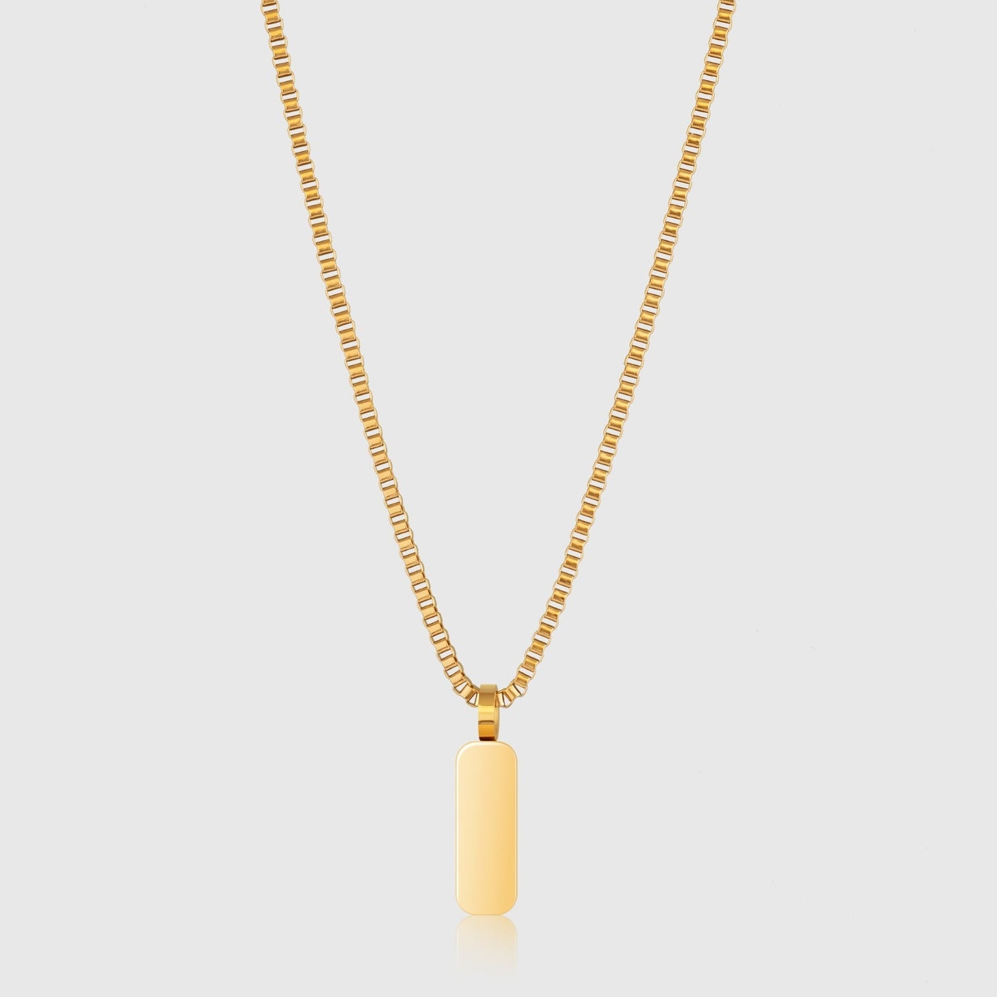 Minimalistischer Anhänger mit Kasten-Kette