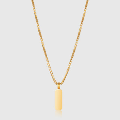 Minimalistischer Anhänger mit Kasten-Kette