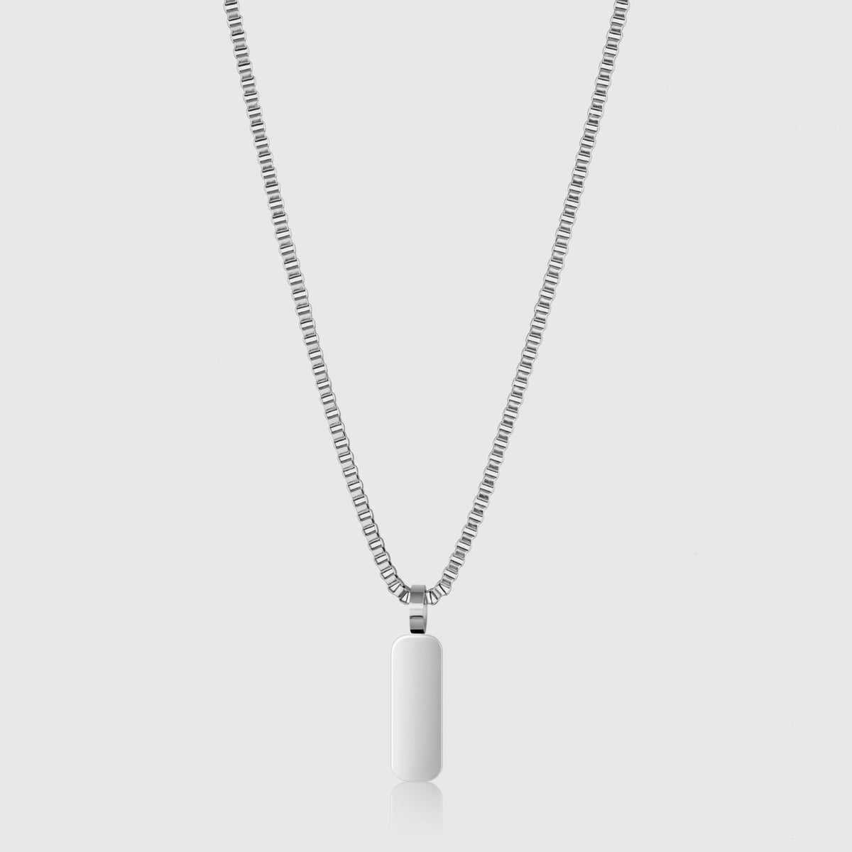 Minimalistischer Anhänger mit Kasten-Kette