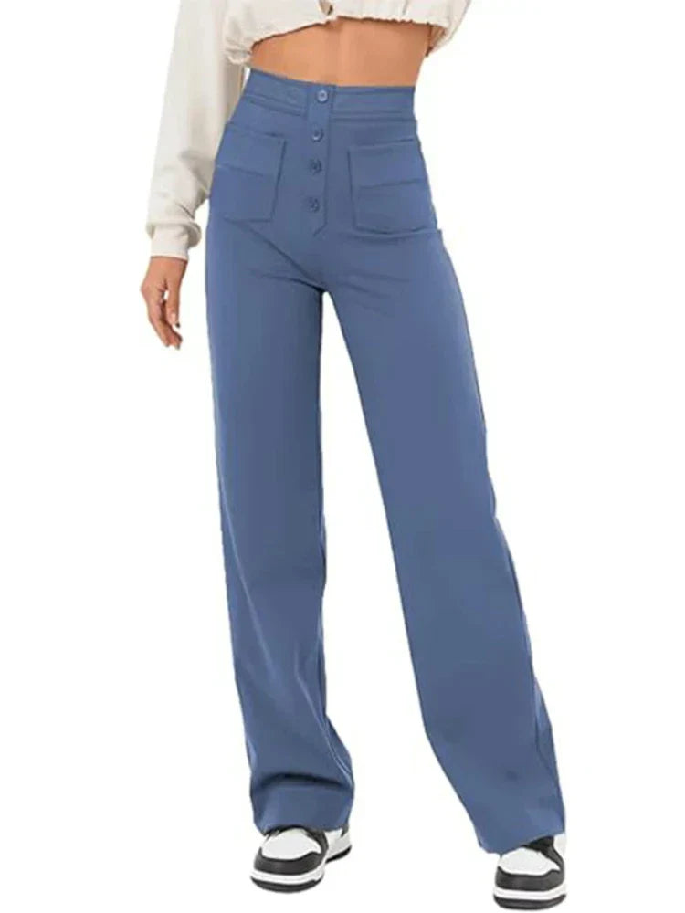 Aurélien | Stylish High-Waisted Trousers with Elastic