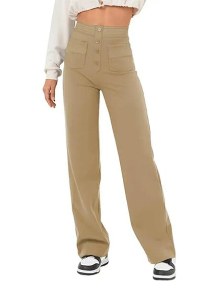 Aurélien | Stylish High-Waisted Trousers with Elastic