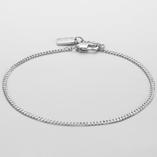 Minimalistisches Armband mit quadratischen Gliedern