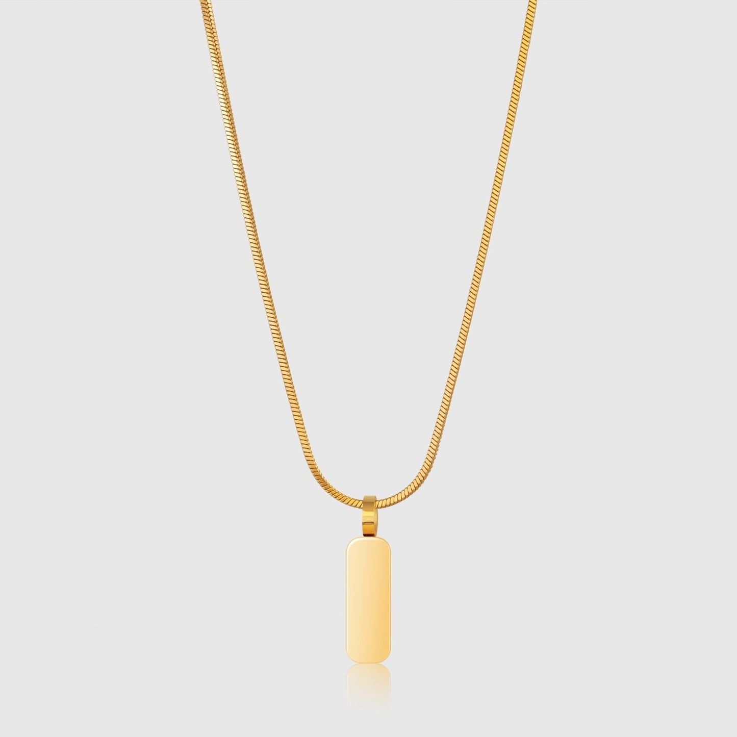 Minimalistischer Anhänger mit Quadratkette