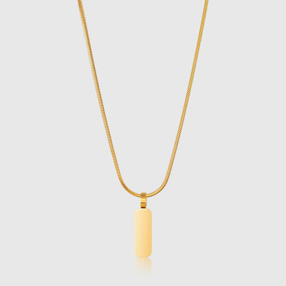 Minimalistischer Anhänger mit Quadratkette