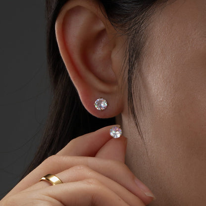 Klassische Diamant-Ohrstecker